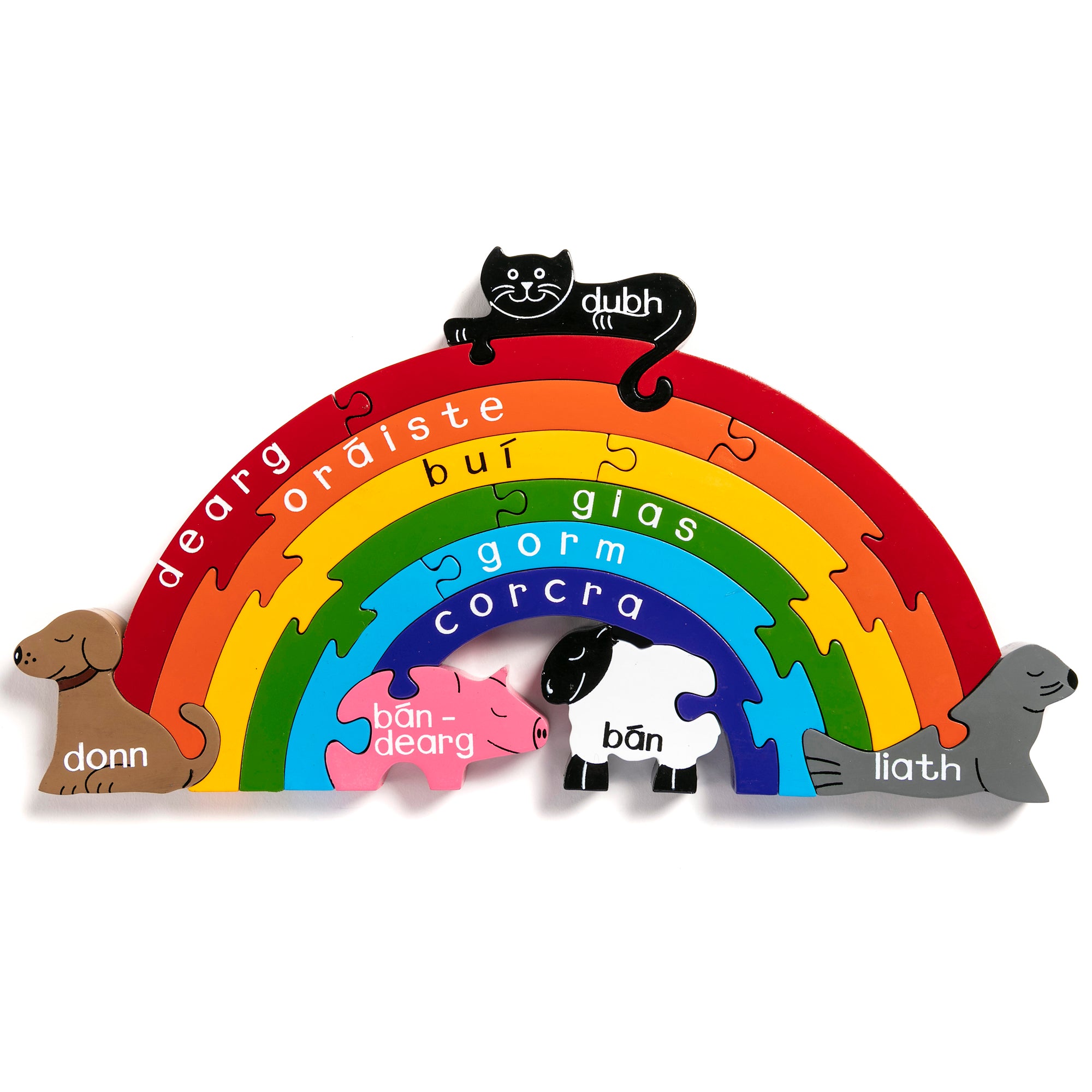 Wooden Jigsaw Puzzle, Rainbow, Alphabet Jigsaws