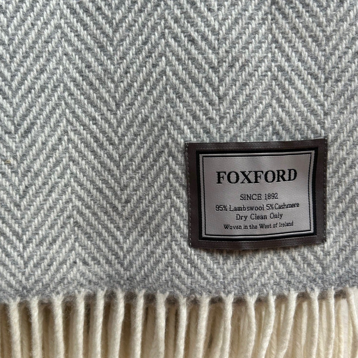 Foxford herringbone throw hot sale