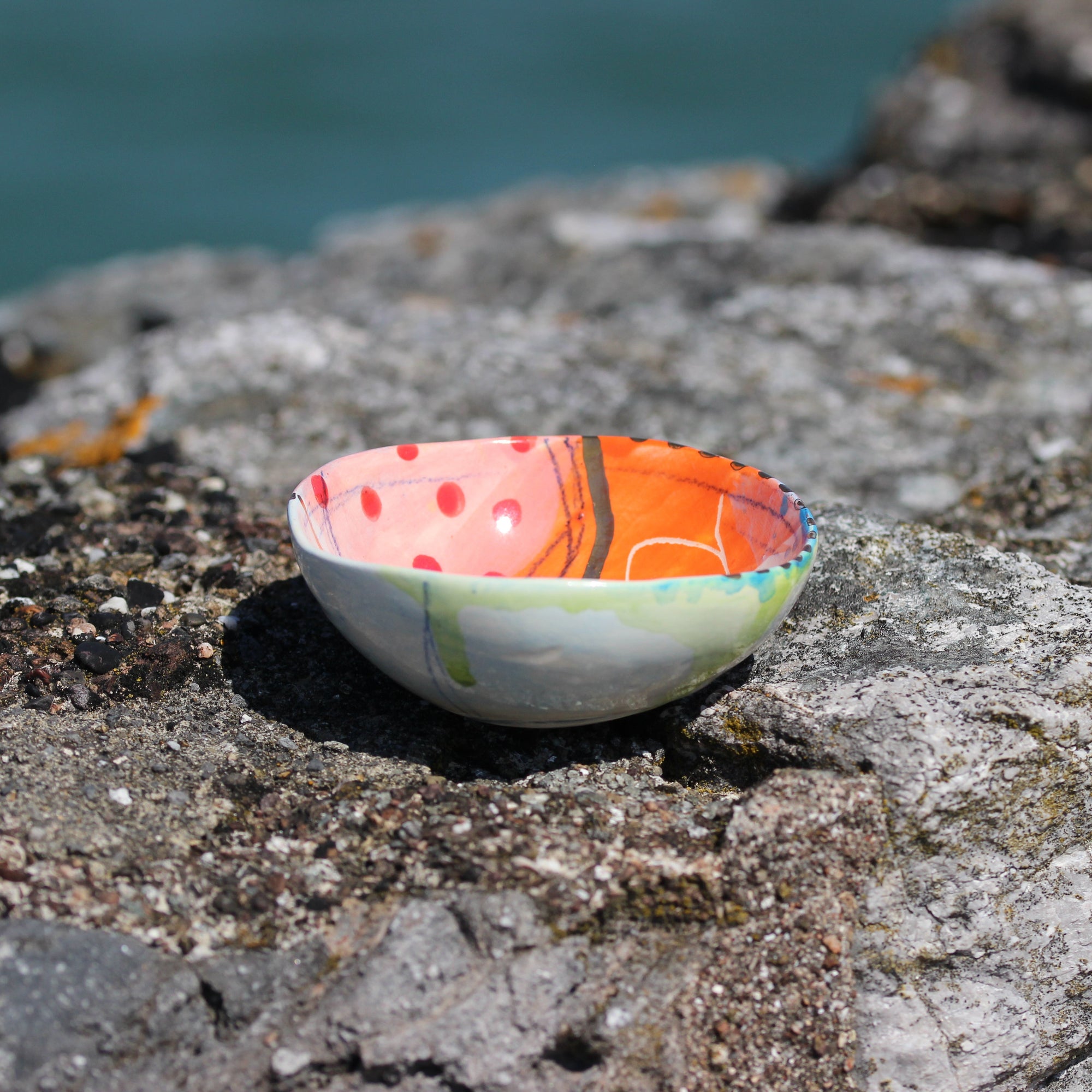 Trinket Dish, Coral, Cora Cummins