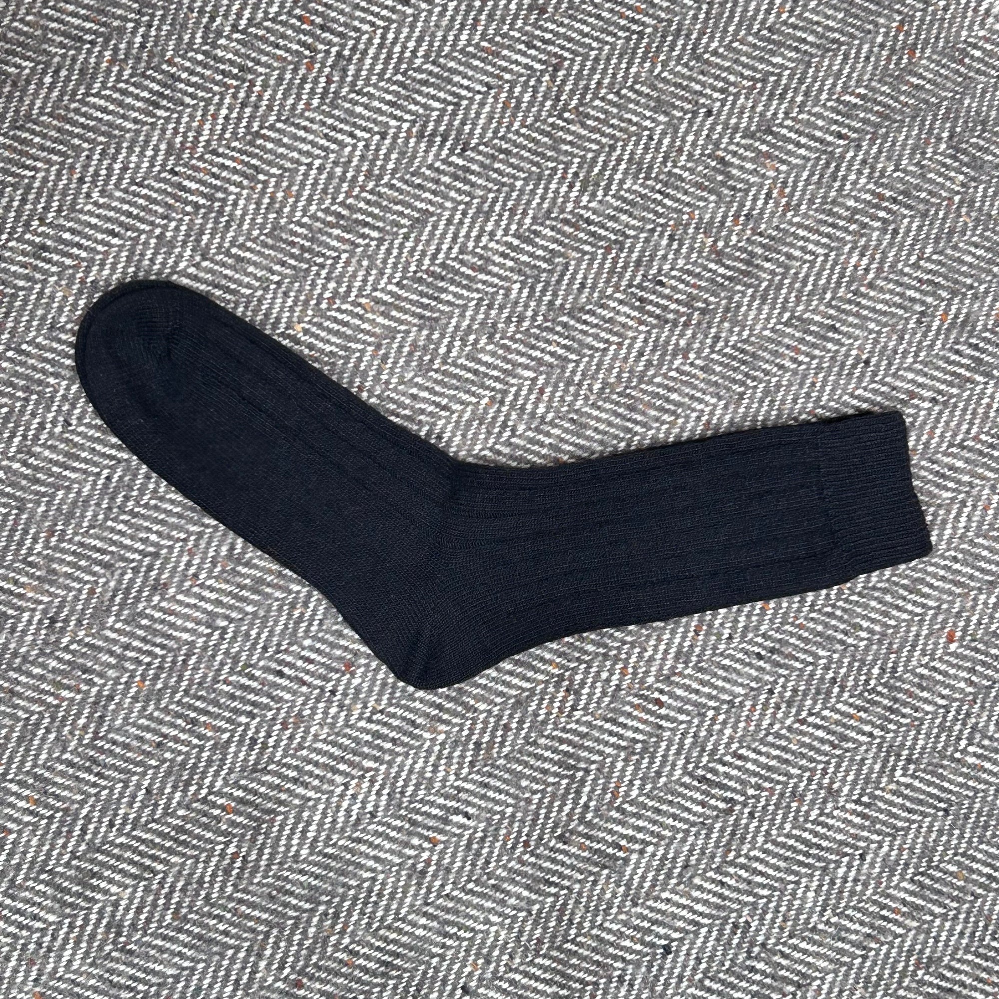 Cashmere Blend Socks, Black, Northcoast Knitwear