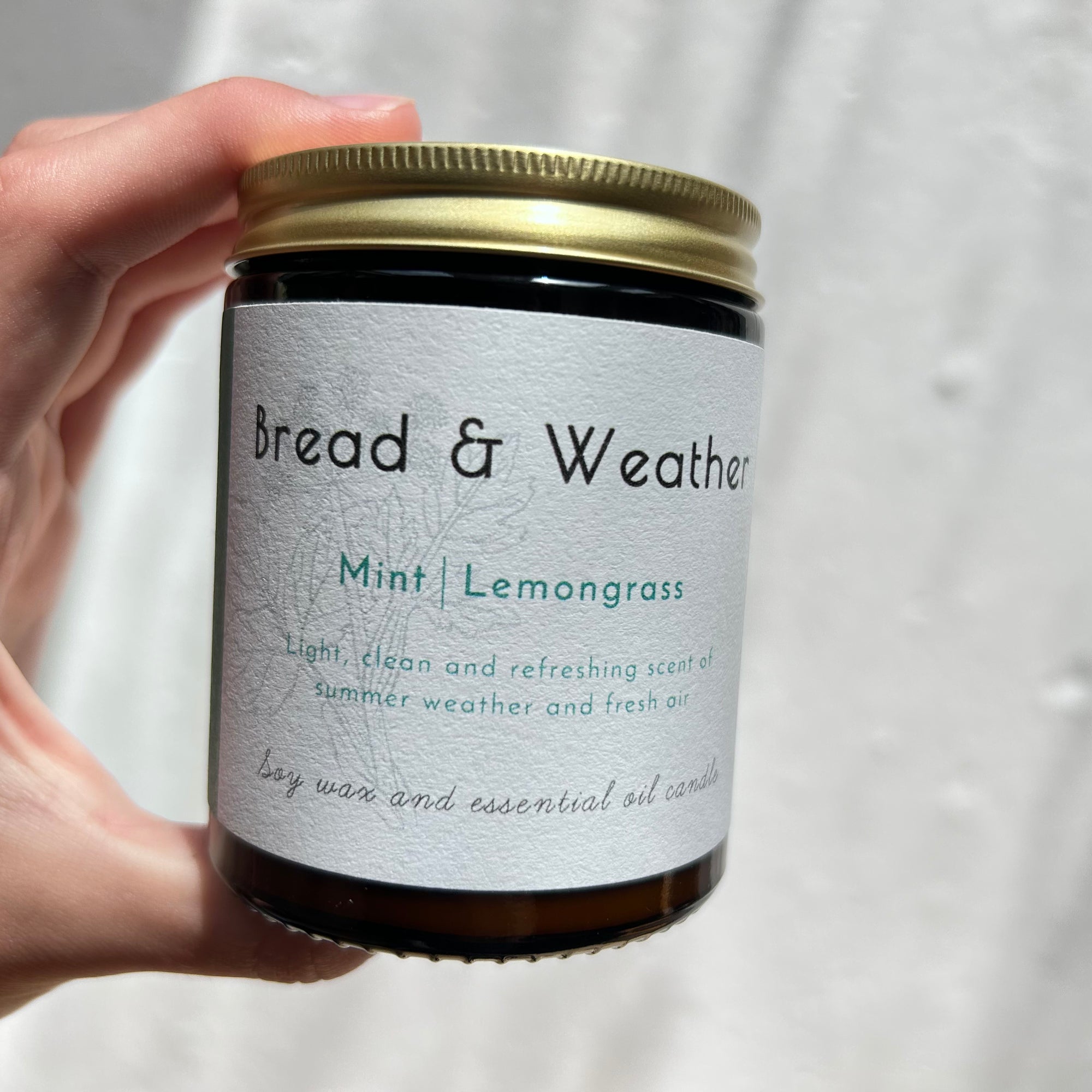 Mint & Lemongrass Candle, Bread & Weather