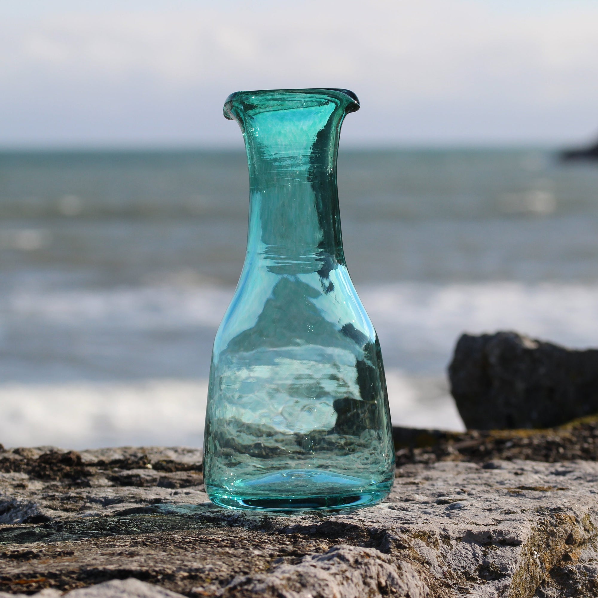 Rainbow Carafe, Green, Jerpoint Glass