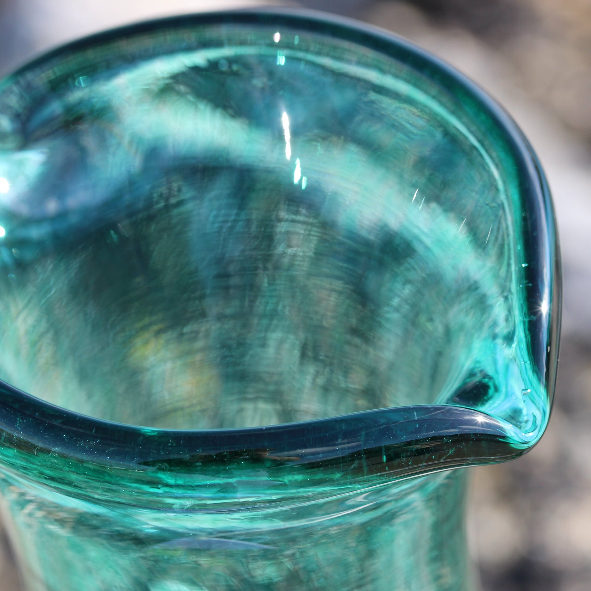 Rainbow Carafe, Green, Jerpoint Glass