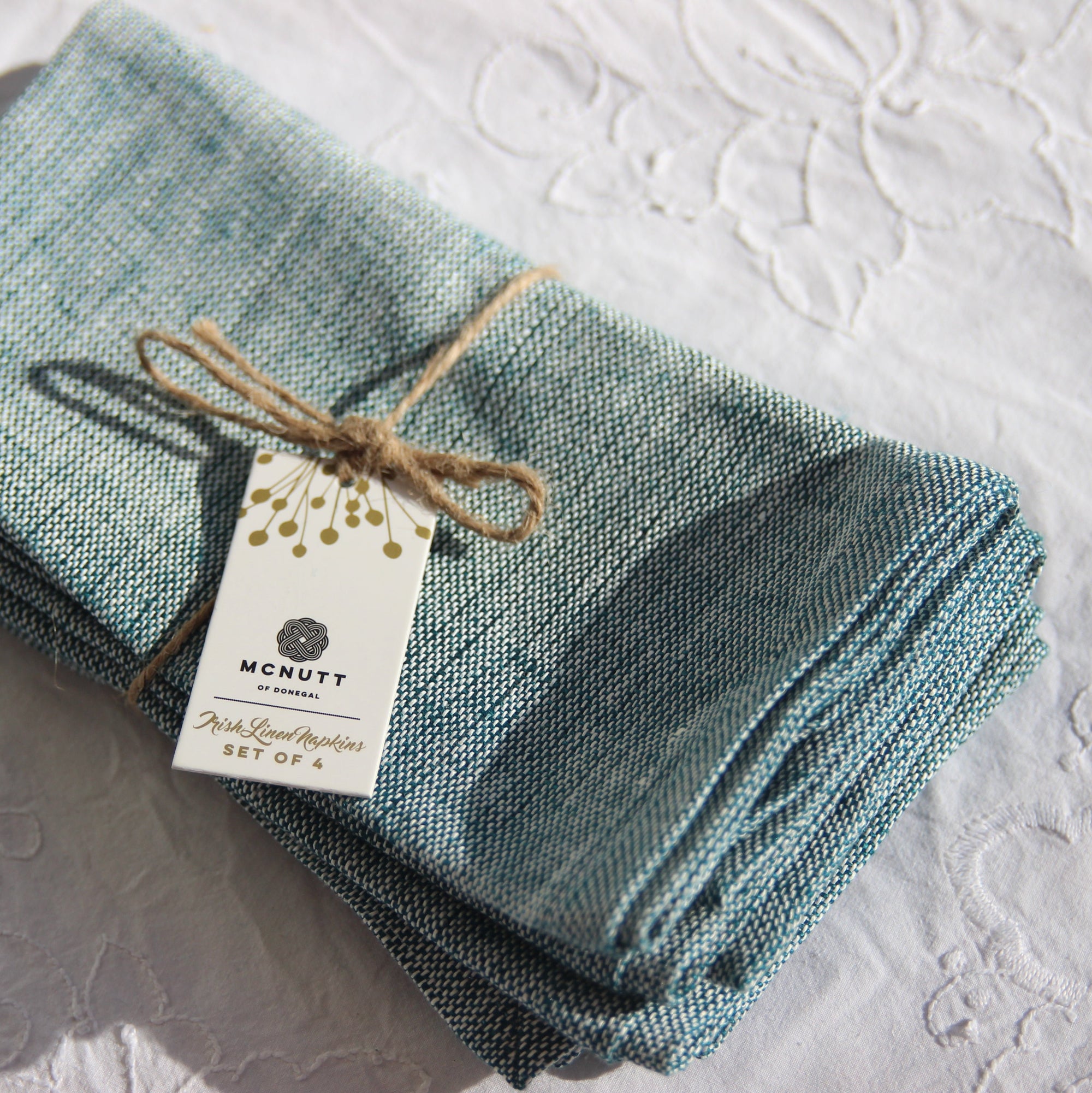 Linen Napkins, Kingfisher Green, McNutt