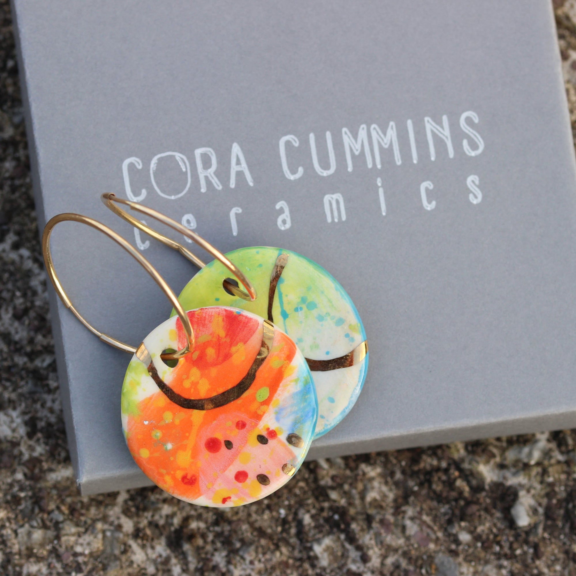 Porcelain Earrings, Cora Cummins