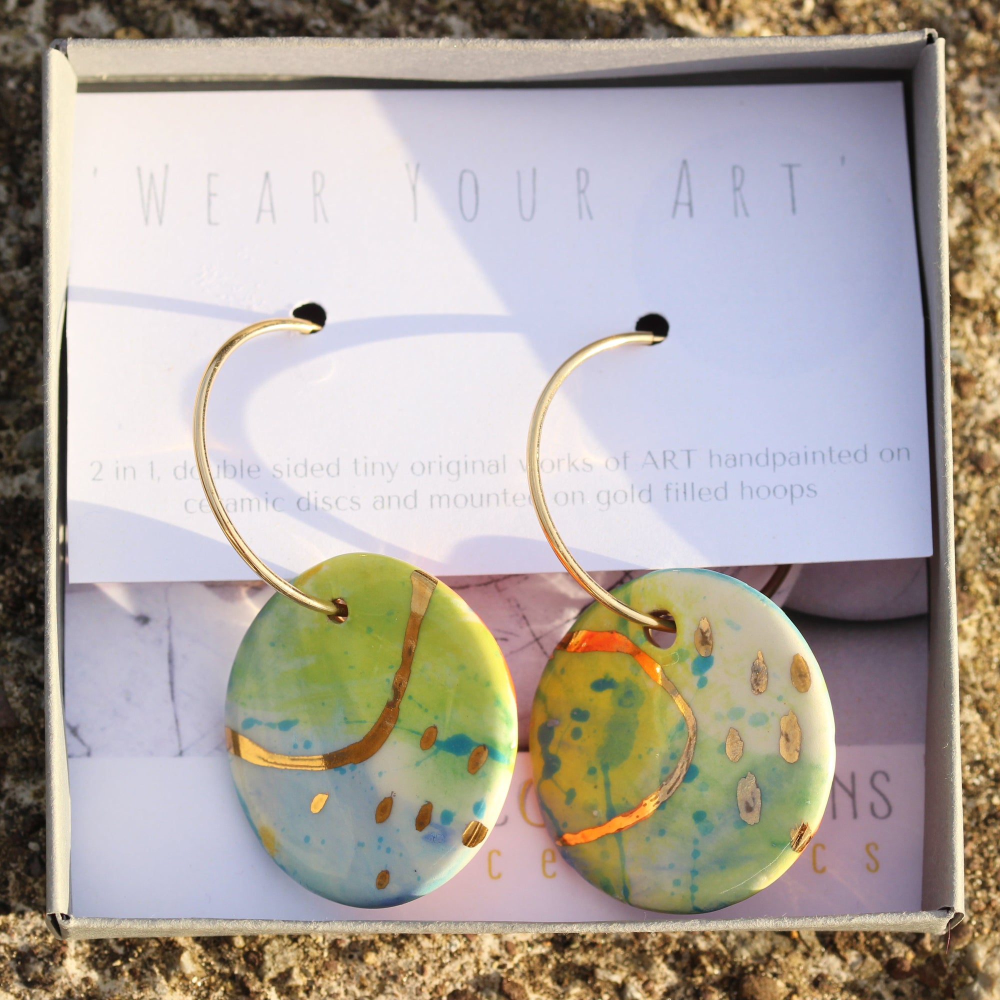 Porcelain Earrings, Cora Cummins