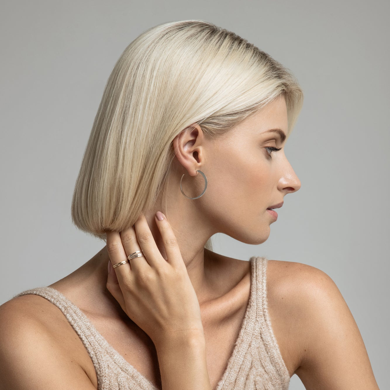 Ciorcail Large Hoop Earrings, Lynsey de Burca