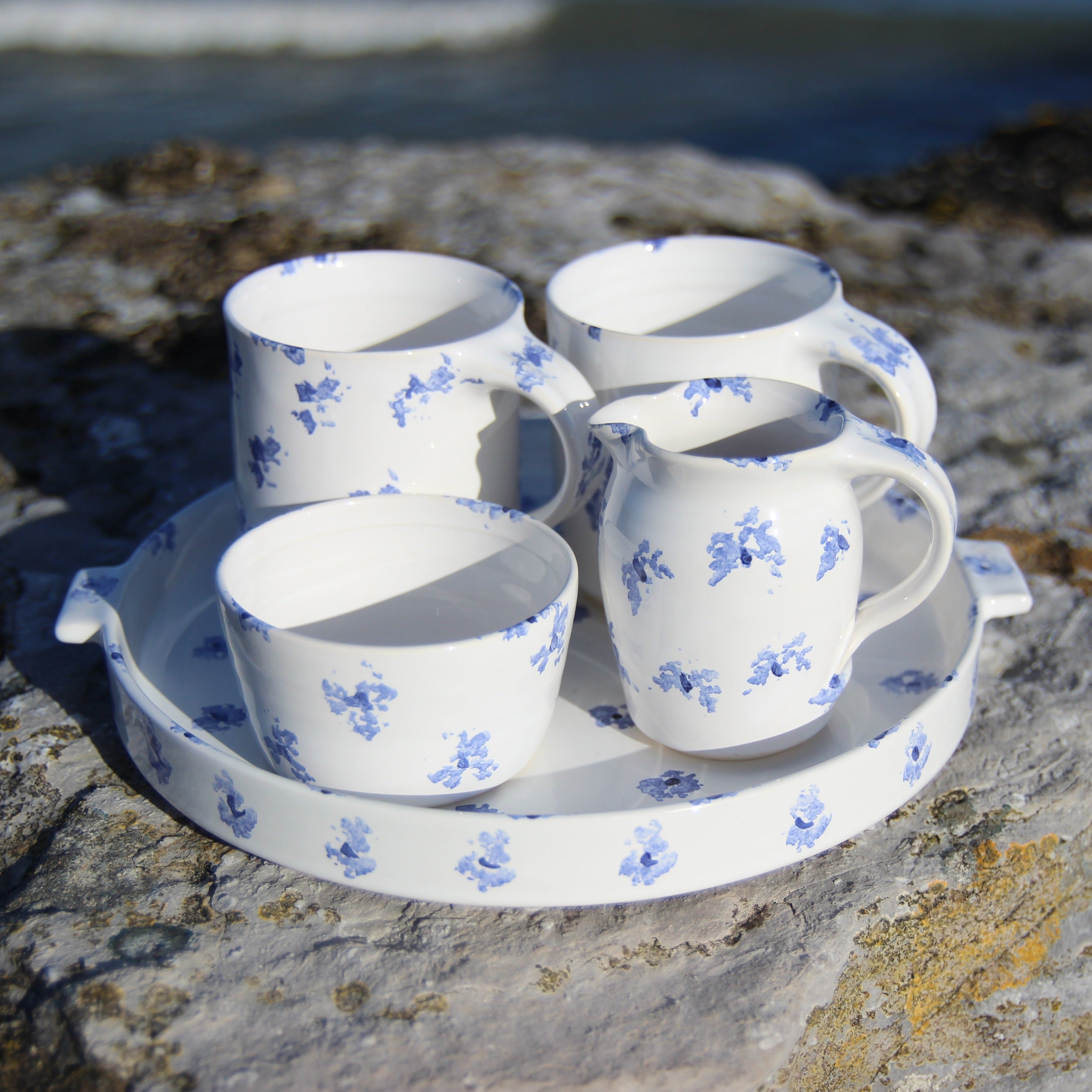 Cuppa for Two, Traditional Blue, Ardmore Pottery