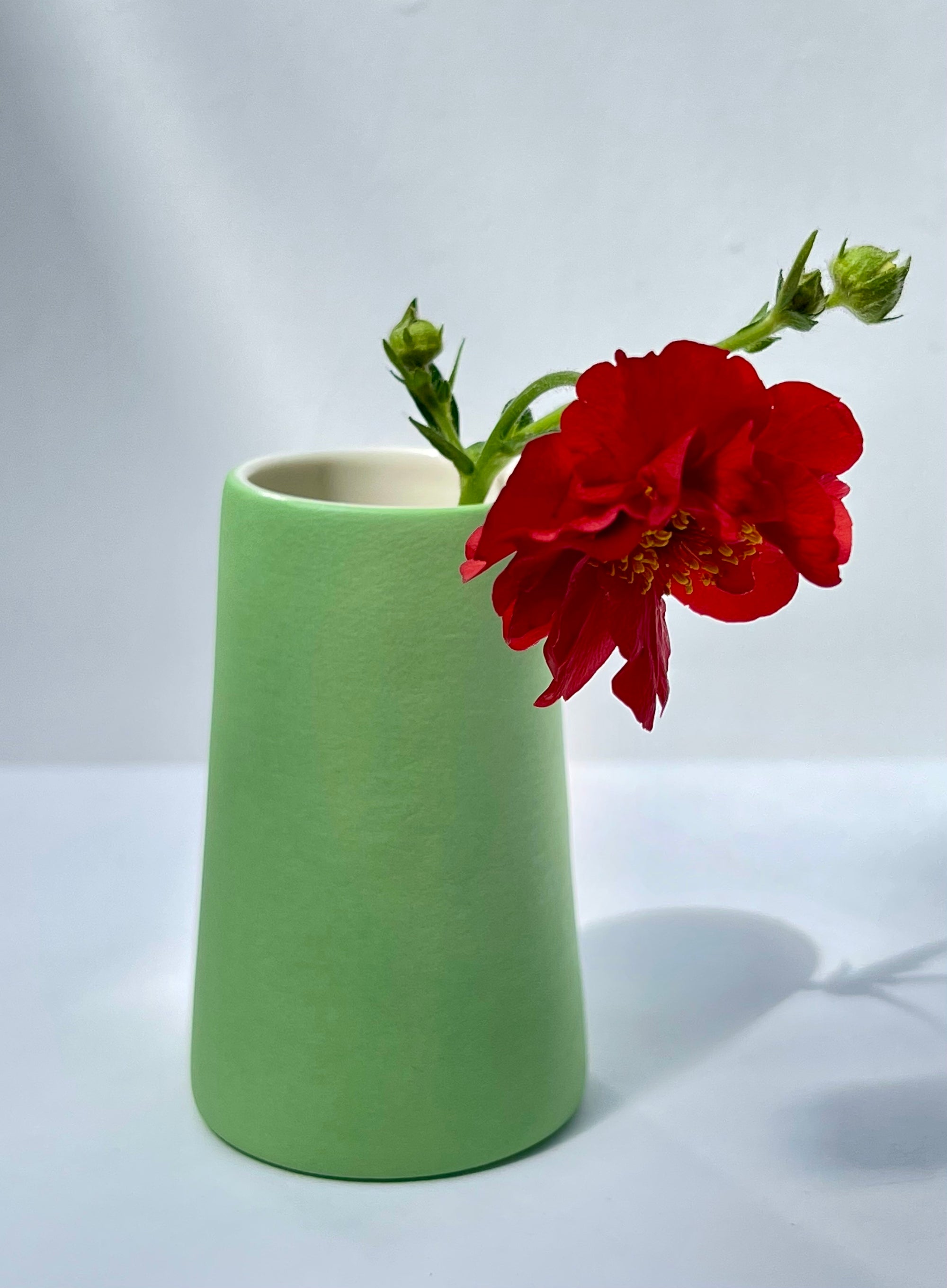 Pair of Mini Vases, in Blue & Green, Adele Stanley