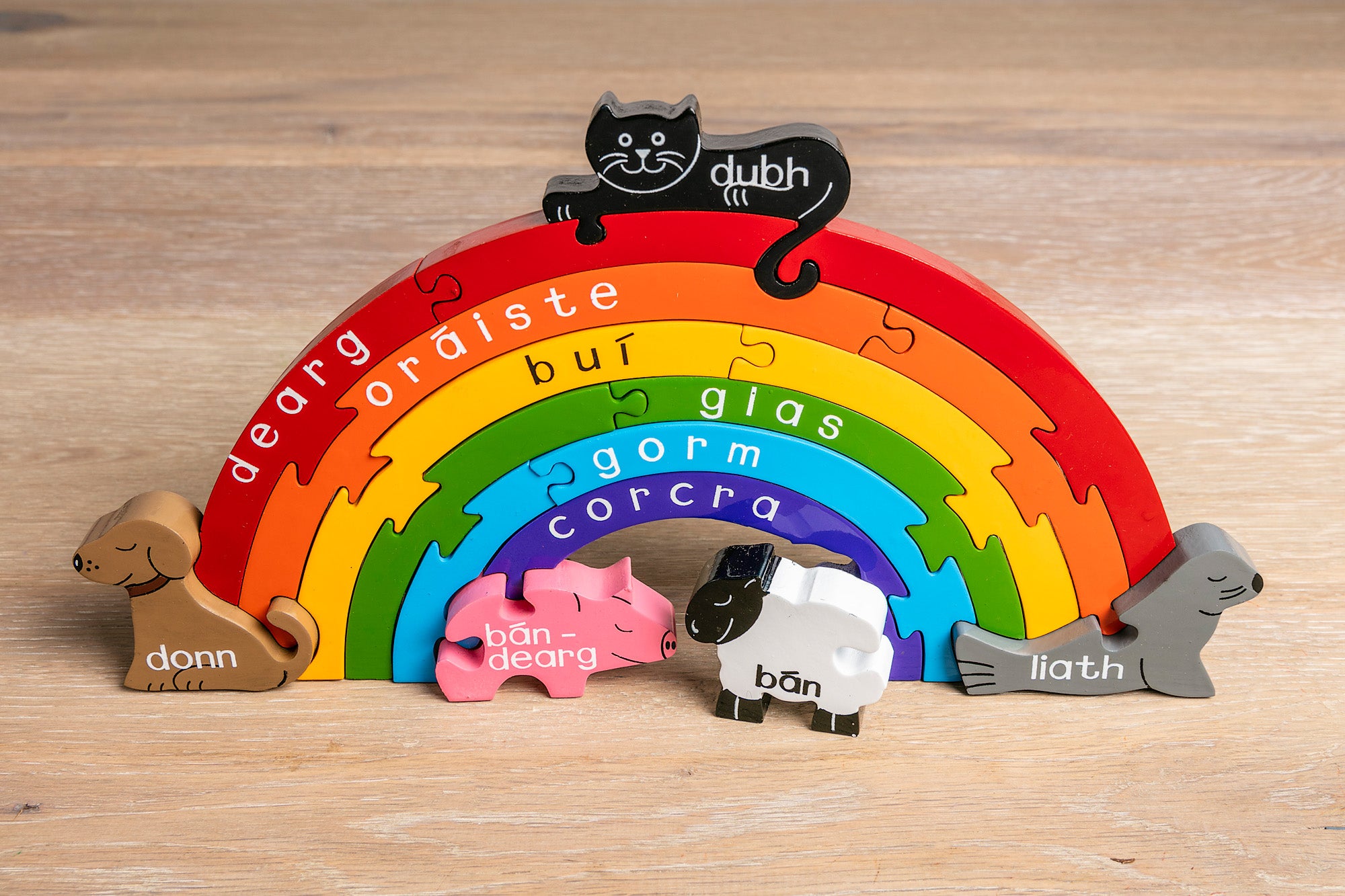 Wooden Jigsaw Puzzle, Rainbow, Alphabet Jigsaws