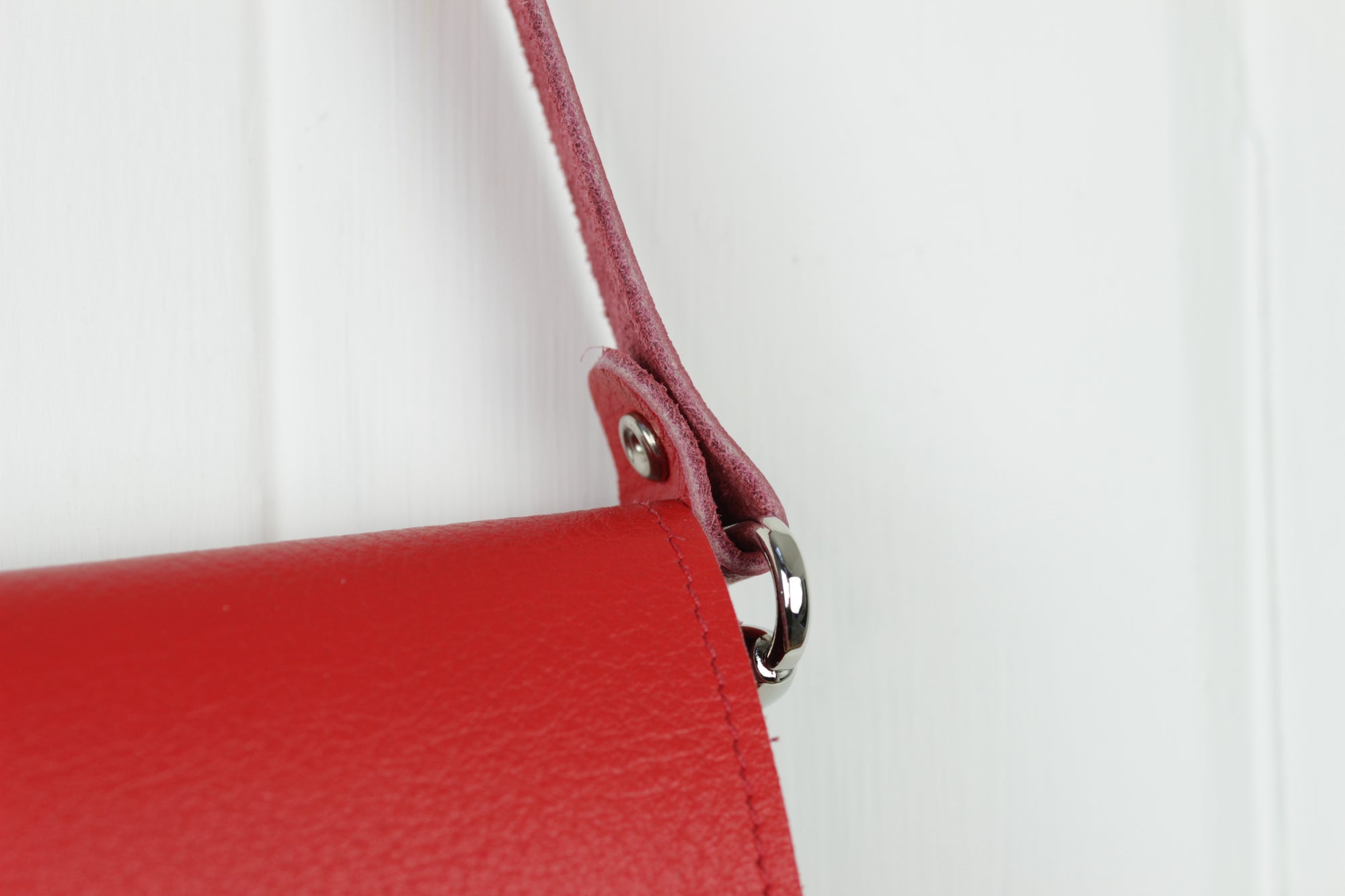 Minimalist Bag, Red, Feene Leather