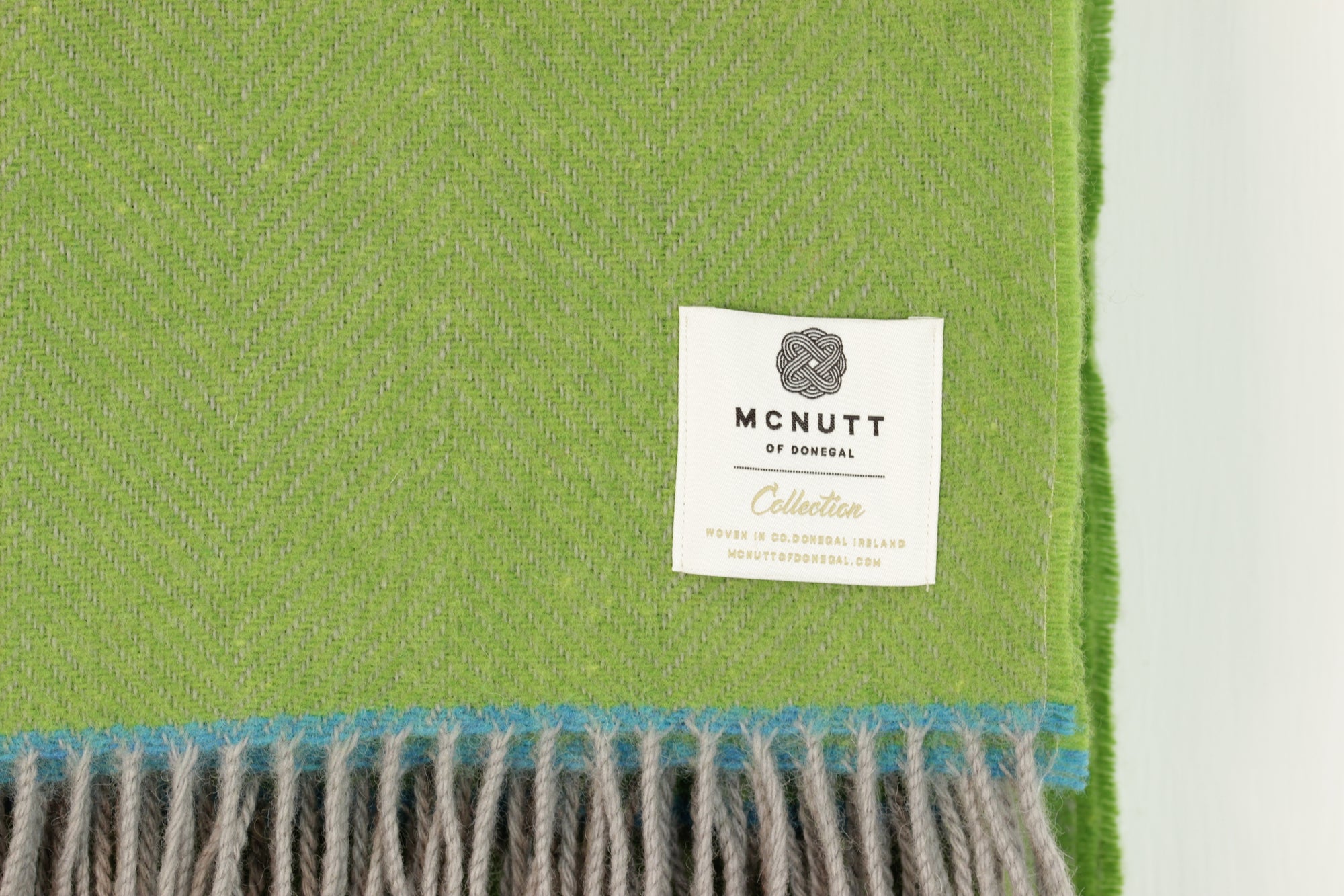 Wool Throw, Green, McNutt